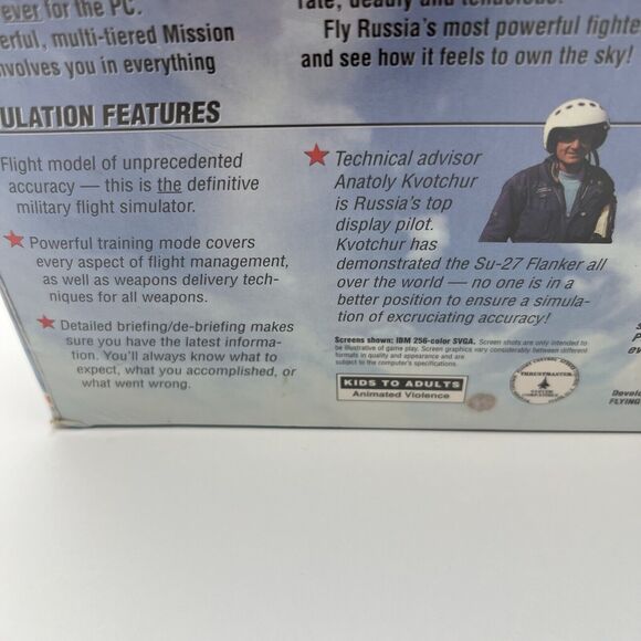 SU-27 Flanker The Military Flight Simulator 1995 Computer Game Sealed Brand New - Picture 11 of 16